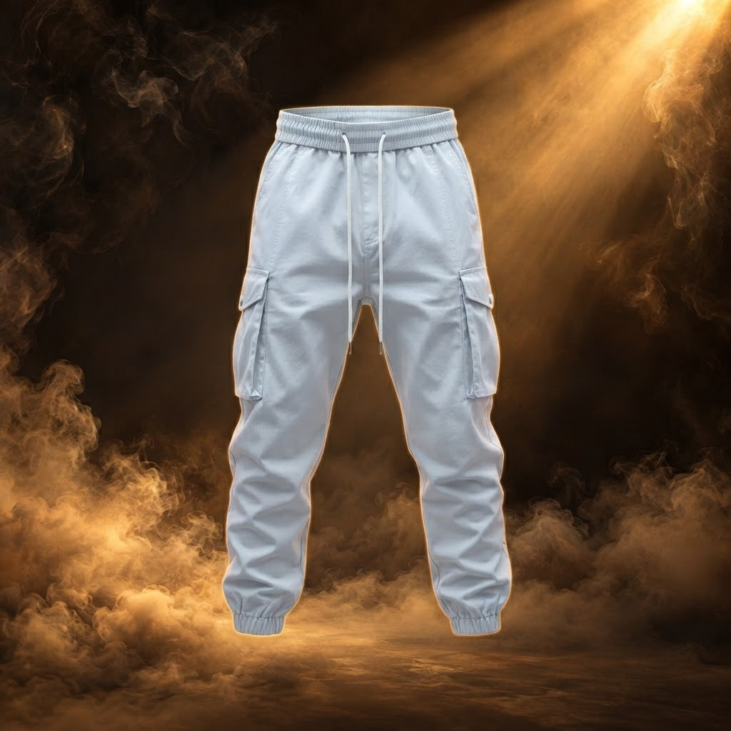 Tullio Cotton Cargo Jogger Sweatpants for Men - front view