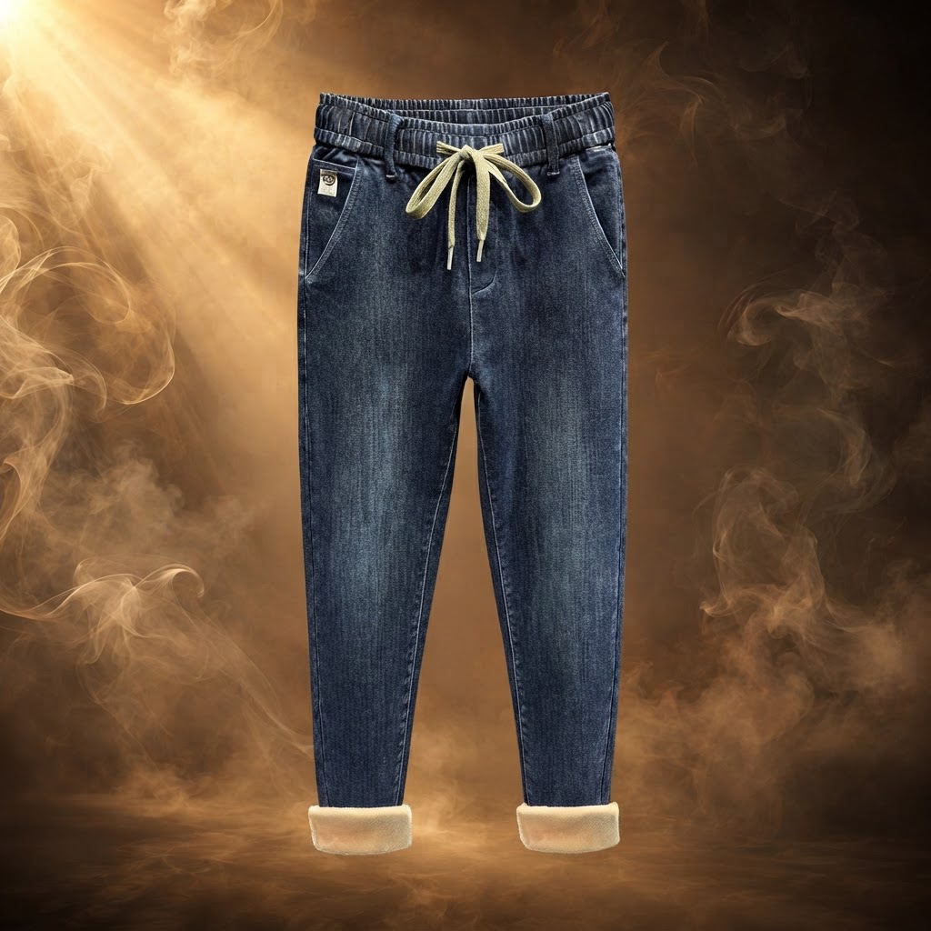 Valentino Fleece Lined Straight Leg Jeans for Men - front view