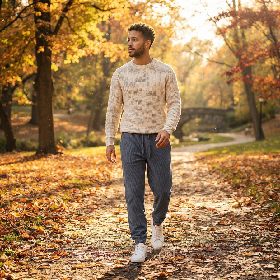 Salvatore Corduroy Jogger Sweatpants for Men