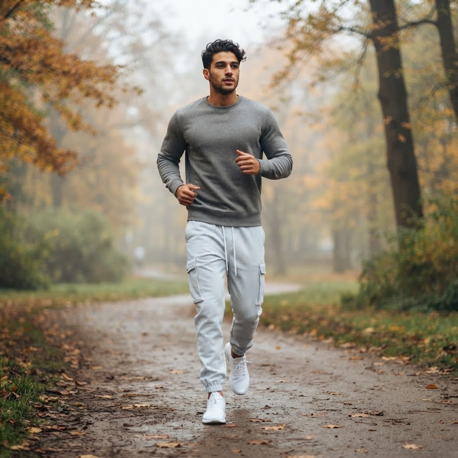 Tullio Cotton Cargo Jogger Sweatpants for Men
