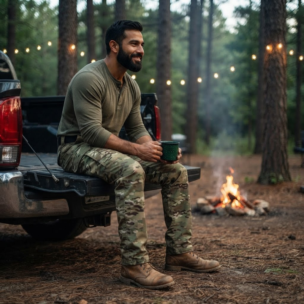 Silvano Waterproof Tactical Cargo Pants for Men - worn on model, lifestyle