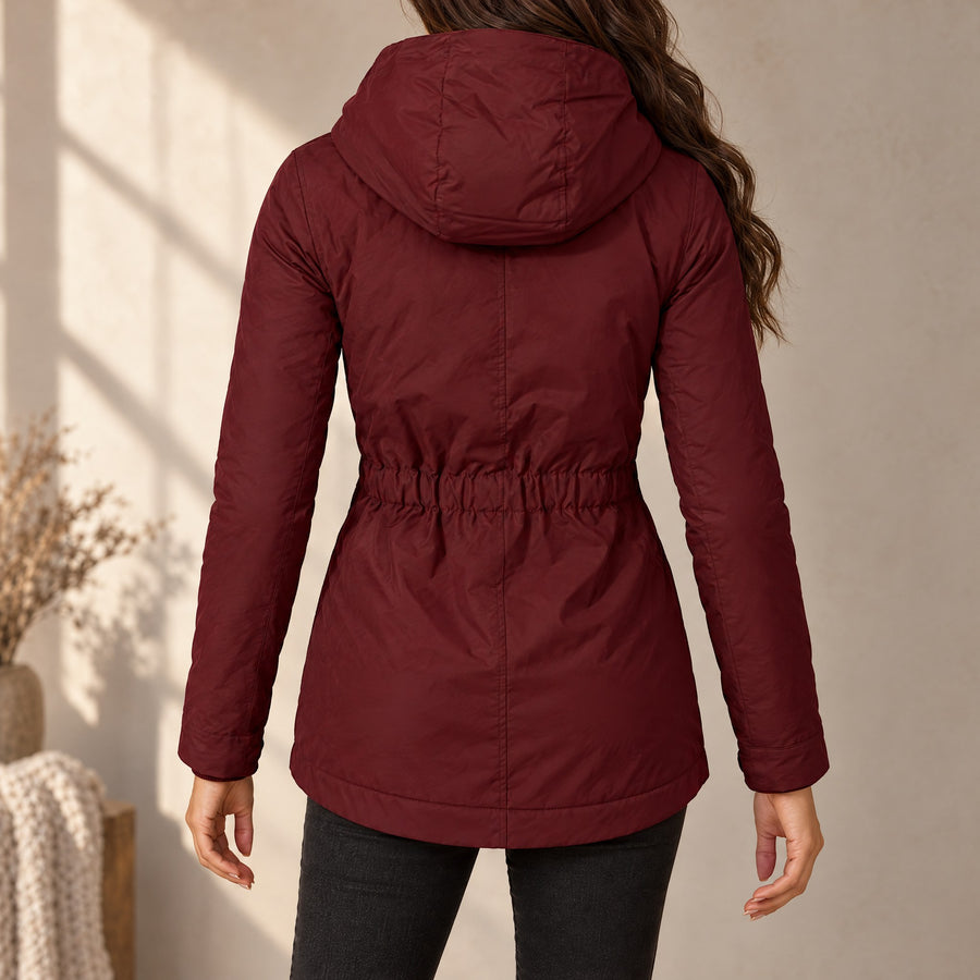 Ottavia Plush Lined Hooded Parka Jacket for Women