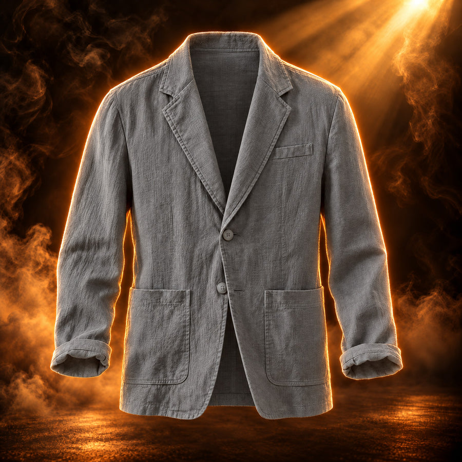 Tiziano Relaxed Fit Cotton Linen Blazer for Men