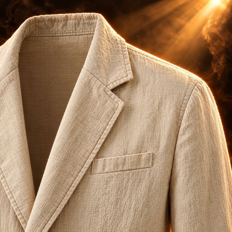 Tiziano Relaxed Fit Cotton Linen Blazer for Men