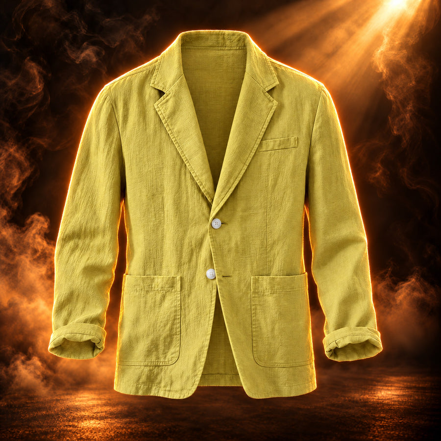 Tiziano Relaxed Fit Cotton Linen Blazer for Men