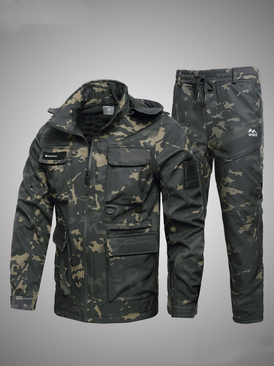 Severino Fleece-Lined Waterproof Jacket and Pants Set for Men