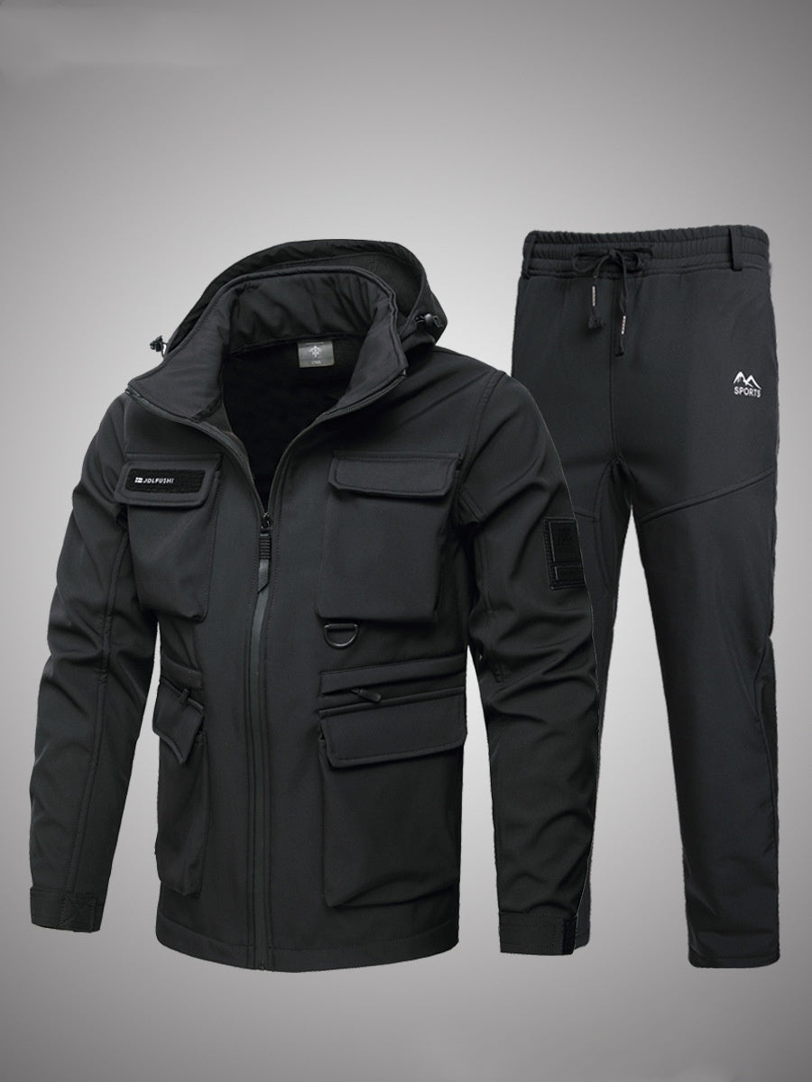 Severino Fleece-Lined Waterproof Jacket and Pants Set for Men