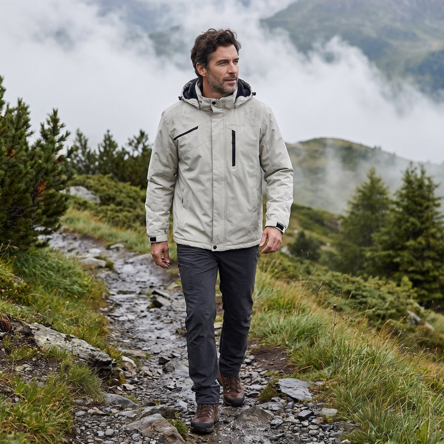 Sebastiano Waterproof Hooded Windbreaker Jacket for Men