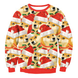 Shiba Dogs in Santa Hats