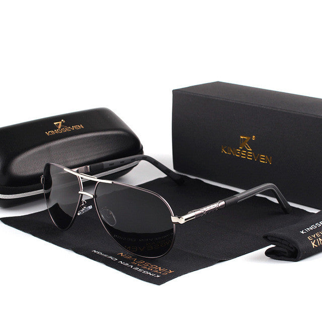 Nevio Polarized Aluminum Aviator Sunglasses for Men and Women