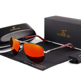 Silver Frame Orange Mirror Lens