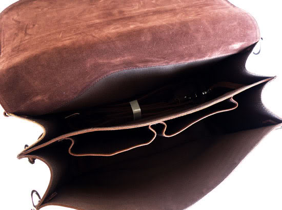 Ulisse Leather Travel Messenger Bag for Men