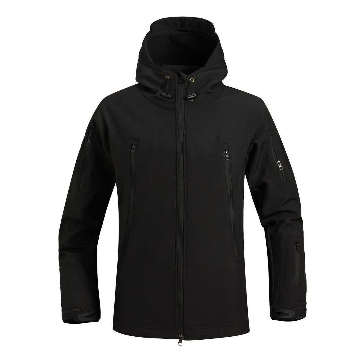 Vasco soft shell jacket, Black, front view