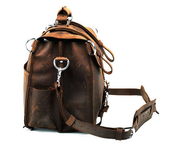 Nazario Leather Messenger Briefcase Bag for Men