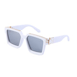 White Frame Silver Mirror Lens