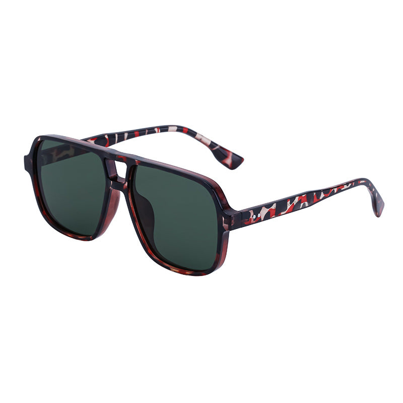 Dionisio Double Bridge Square Aviator Sunglasses for Men and Women