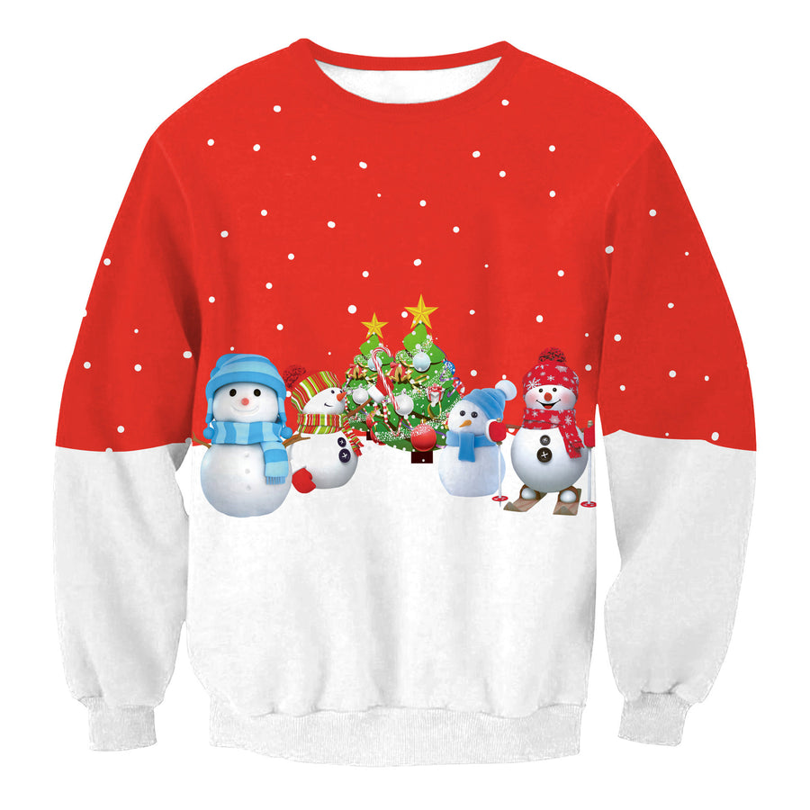 Red Snowman Scene