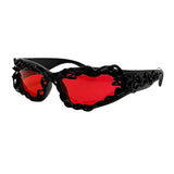 Black Frame Red Lens
