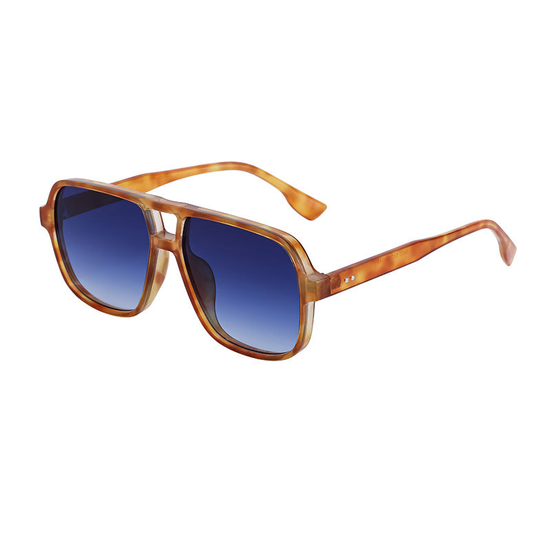 Dionisio Double Bridge Square Aviator Sunglasses for Men and Women