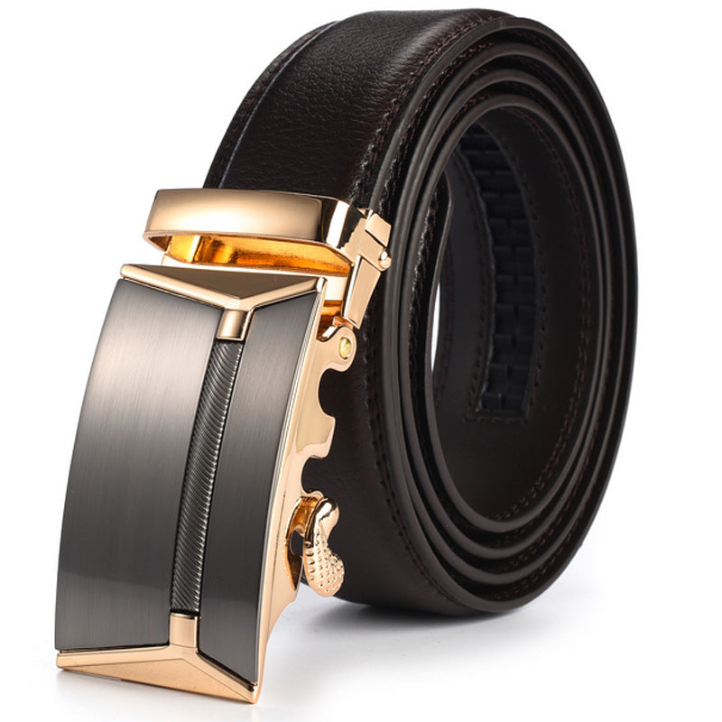 Lamberto Leather Automatic Ratchet Belt for Men