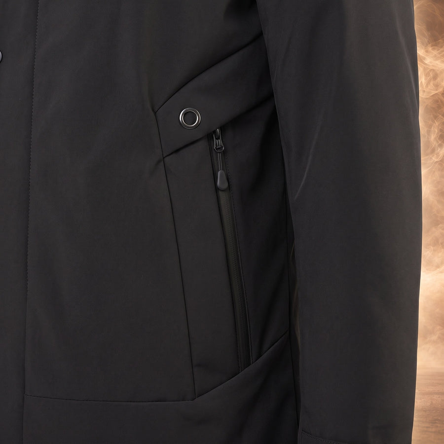 Quentin Hooded Padded Longline Parka for Men
