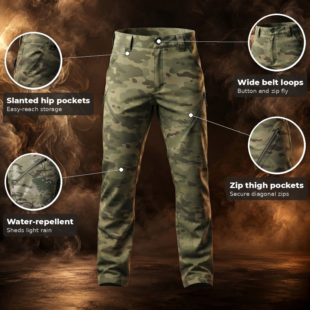 Silvano Waterproof Tactical Cargo Pants for Men - key features