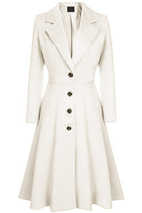Fiorella coat, White, front