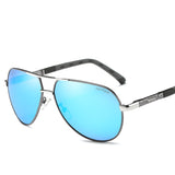 Gunmetal Frame Blue Mirror Lens