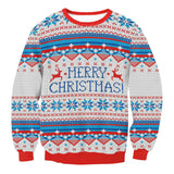 White Merry Christmas Fair Isle