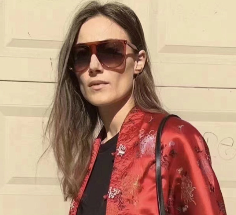 Esmeralda Flat Top Gradient Sunglasses for Women and Men