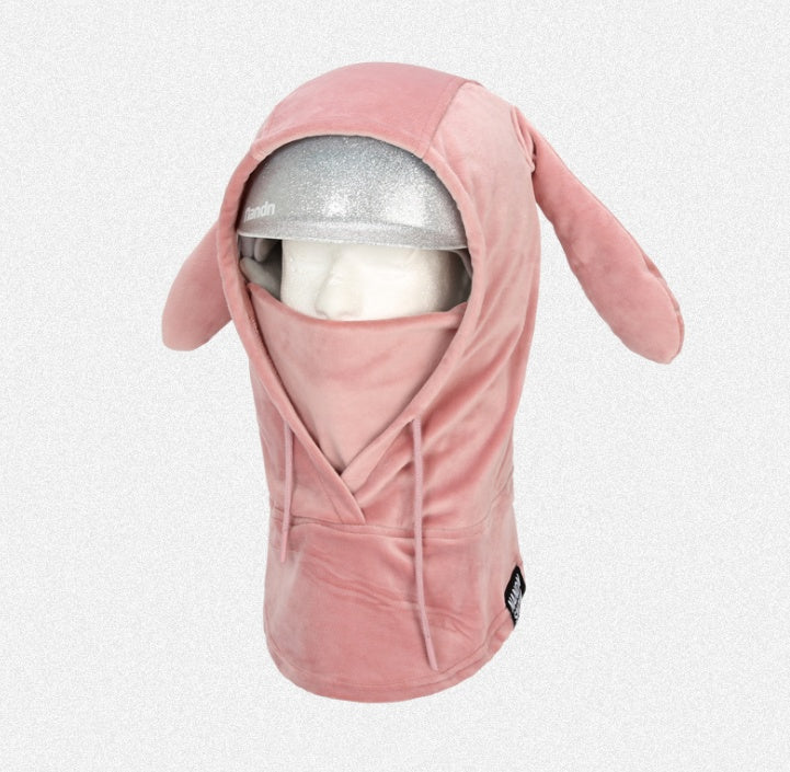 Gualtiero Plush Balaclava Hood with Ears for Women and Men