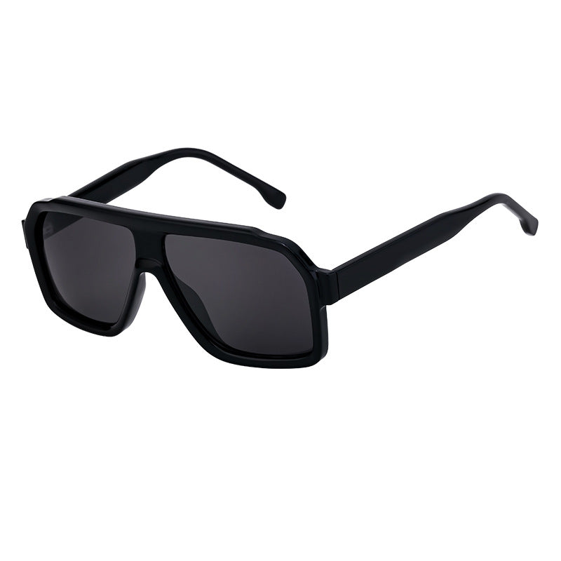 Egidio Flat Top Square Navigator Sunglasses for Men