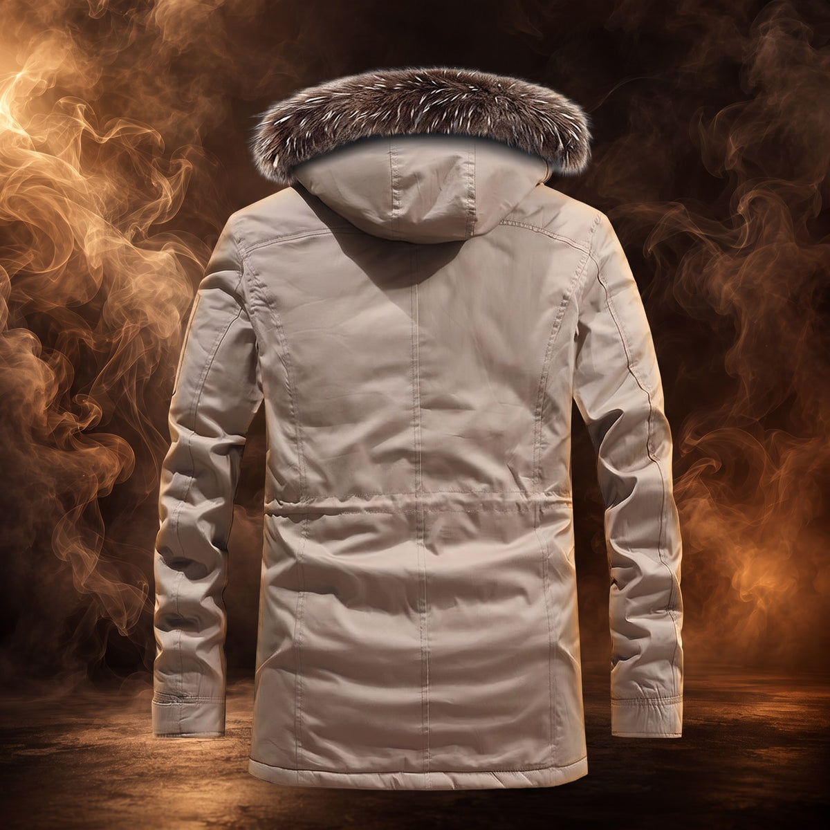 Jasper parka, khaki, back
