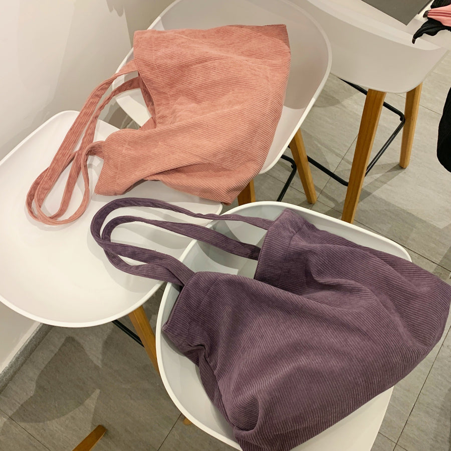 Gabriella Corduroy Tote Shoulder Bag for Women