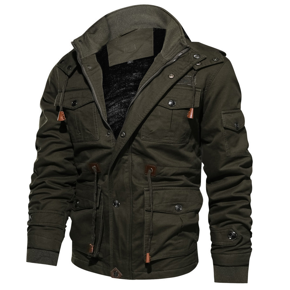 Romeo military jacket, Army Green, front