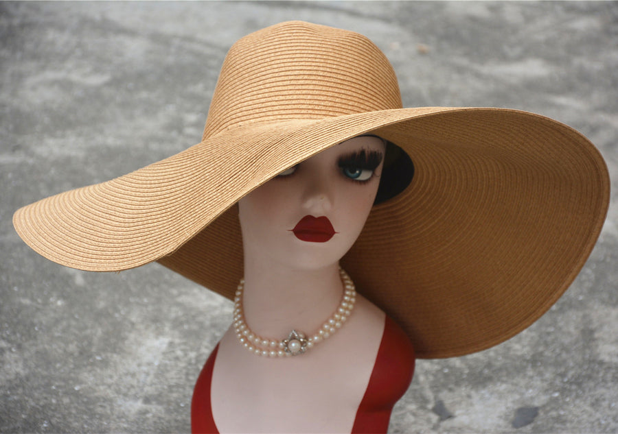 Nicoletta Wide Brim Straw Sun Hat for Women