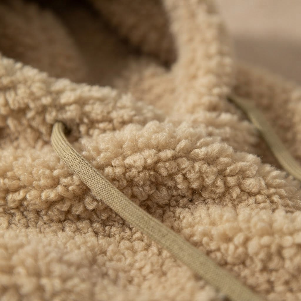 Ernesto plush fleece balaclava, Khaki, plush sherpa fleece