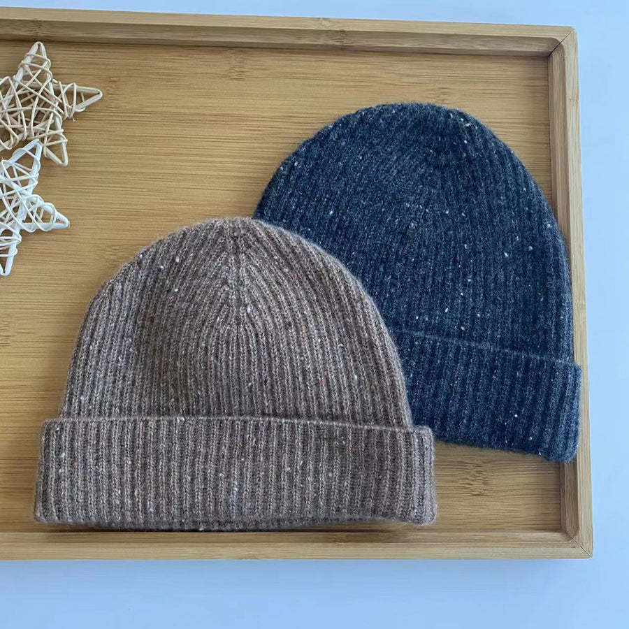 Cristiano Cashmere Ribbed Beanie for Men and Women