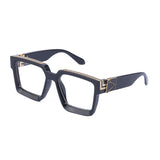 Black Frame Clear Lens