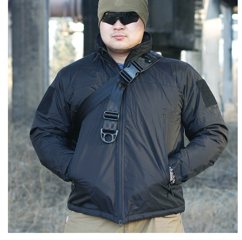 Thierry tactical jacket, Black, worn front