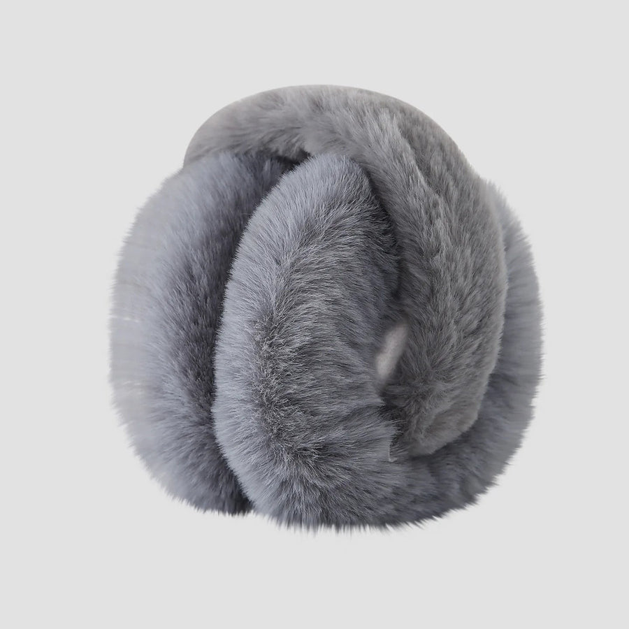 Fiorenza Foldable Plush Earmuffs for Women and Men