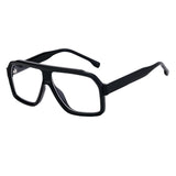 Black Frame Clear Lens