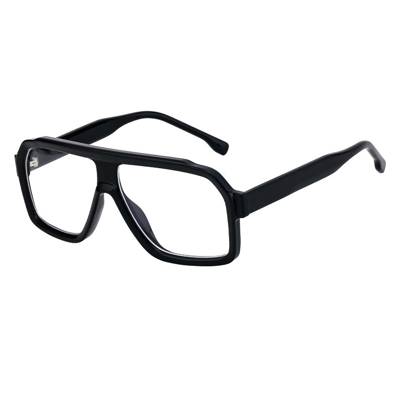 Egidio Flat Top Square Navigator Sunglasses for Men
