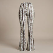 Serena Boho Print Flare Pants for Women