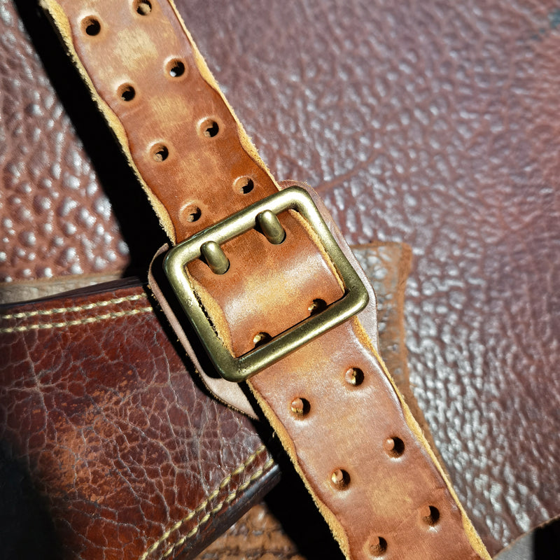 Ermanno Leather Double Prong Belt for Men