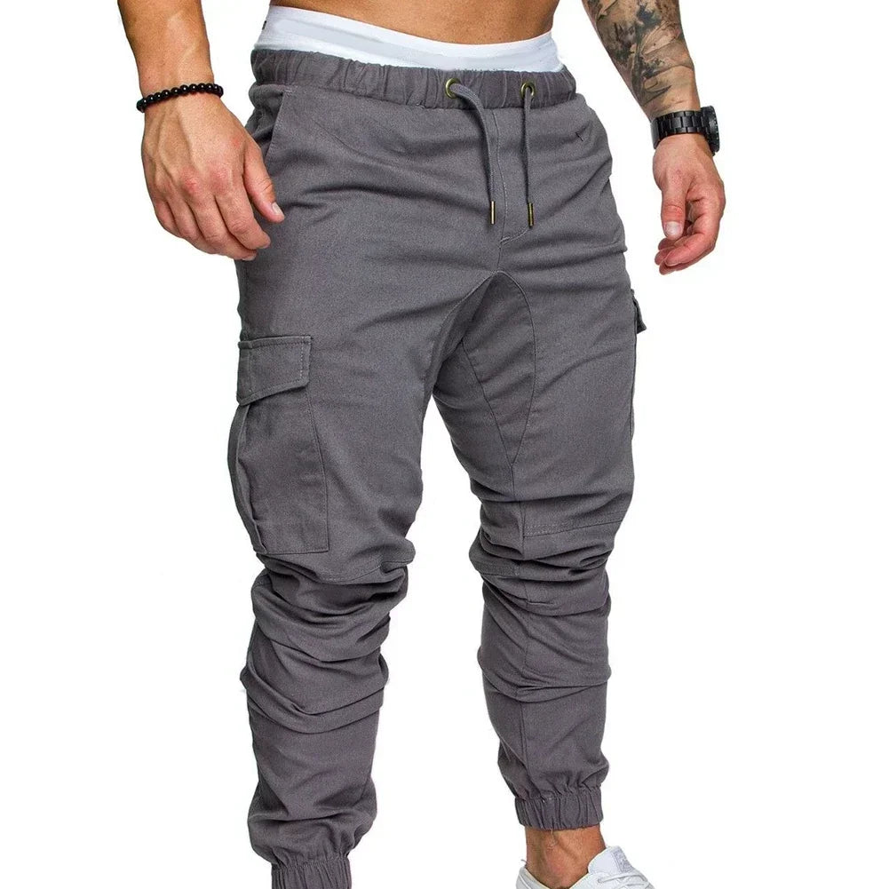 Cirino cargo jogger pants, light gray