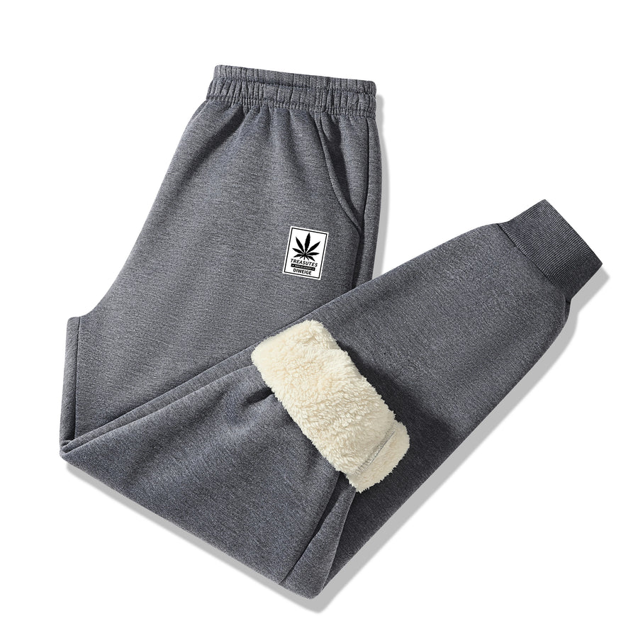 Ubaldo Sherpa Lined Fleece Jogger Sweatpants for Men