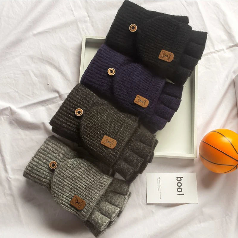Lino Knit Convertible Fingerless Gloves for Women and Men - alternate view
