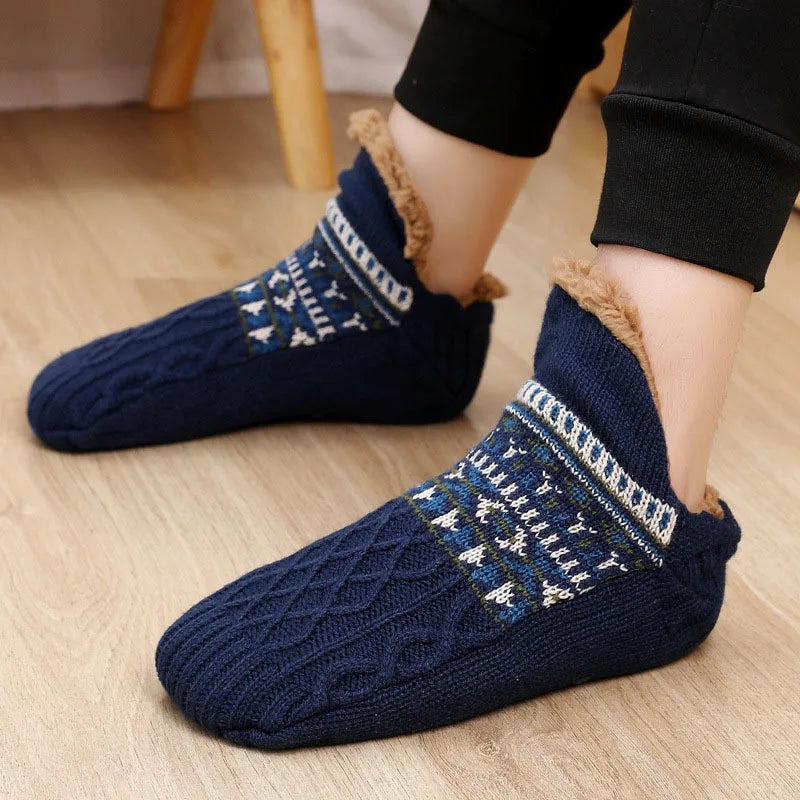 Celeste Fleece Lined Non-Slip Slipper Socks for Women and Men