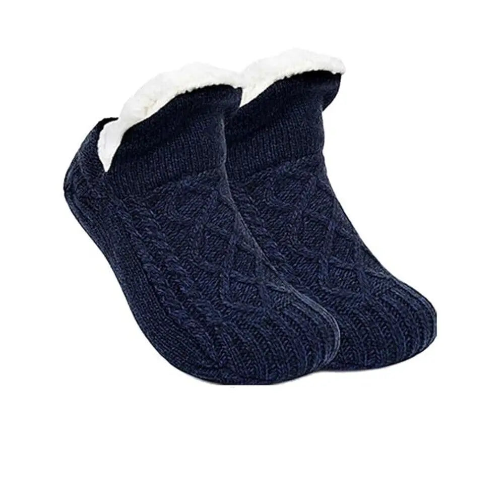 Celeste Fleece Lined Non-Slip Slipper Socks for Women and Men